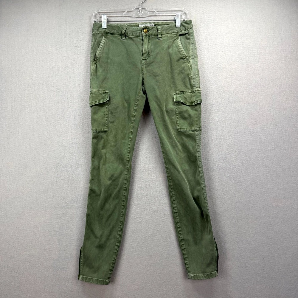 Vineyard Vines Slim Cargo Pant Womens 0 29x28* Army‎ Green Military Ankle Zip